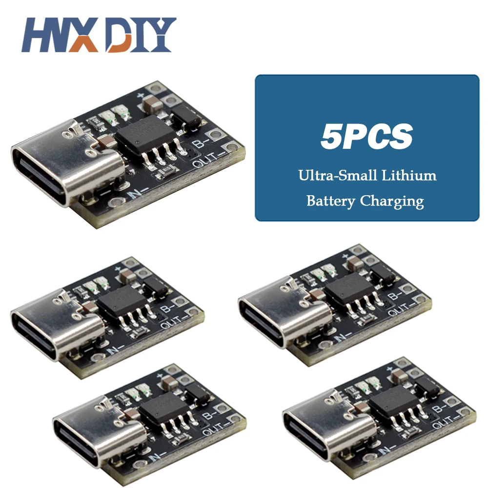 5/10 Cái Siêu Nhỏ Pin Lithium Sạc Bảng 1A Ternary Pin Lithium 3.7V4.2V Sạc Mô Đun Loại-C Ban Bảo Vệ
