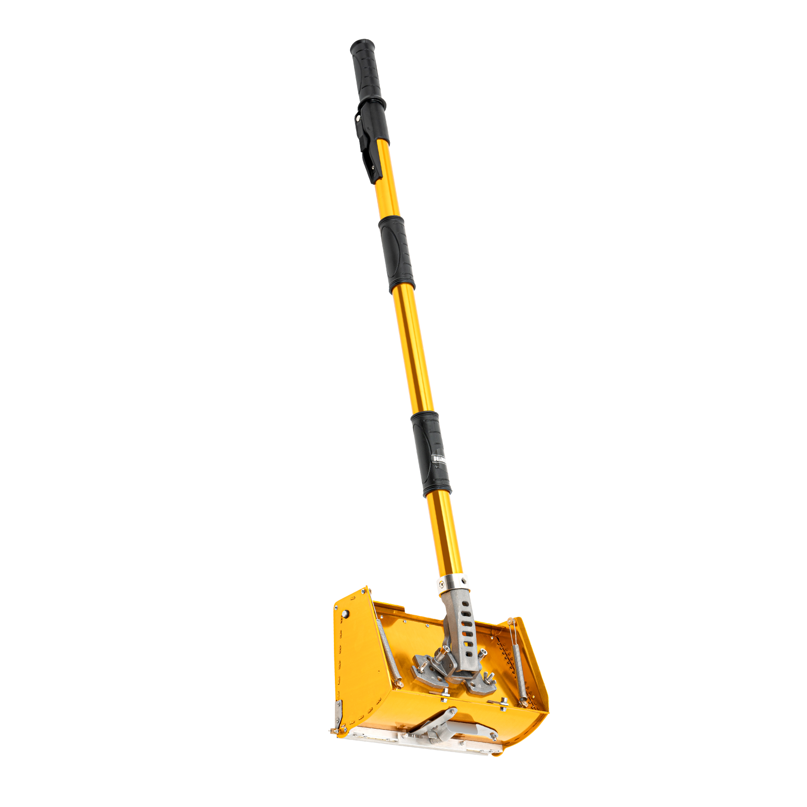 10.43" Professional Drywall Flat Finishing Box Tool Aluminum Alloy Drywall Flat Finisher Box with 35.4-59 Inch Adjustable Handle