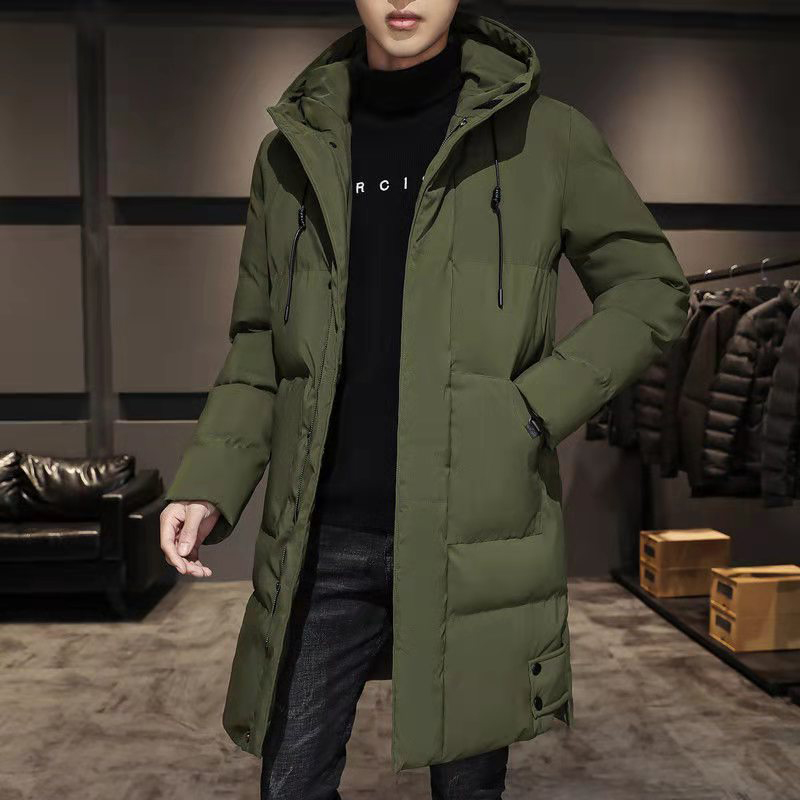 DIMUSI, Chaqueta larga de invierno para hombre, prendas de vestir informales para hombre, Parkas térmicas, abrigos para hombre, chaquetas cortavientos gruesas y cálidas de algodón, ropa de marca