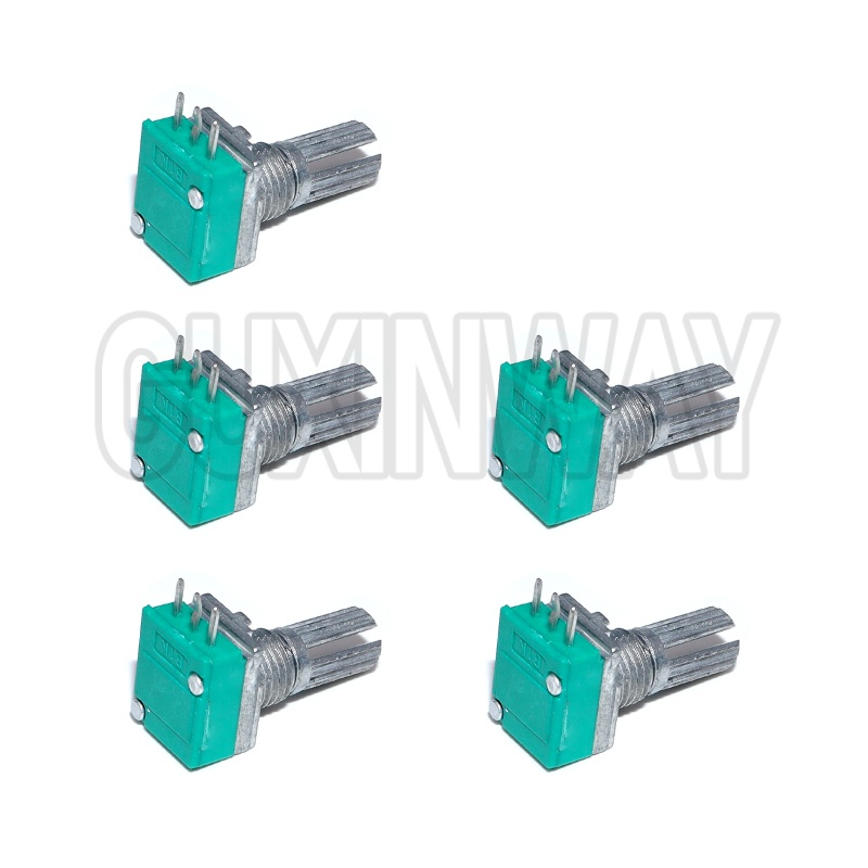 5 uds 3Pin RK097N potenciómetro B100K B1K B5K B10K B20K B50K B500K RK097 potenciómetros sellado de amplificador de Audio