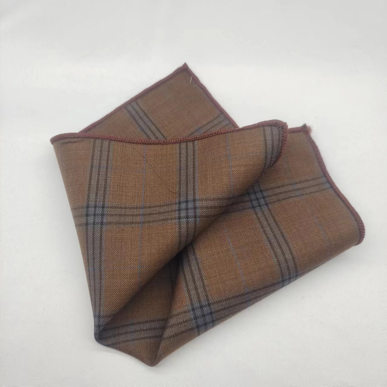 23 ซม.สีเทาขนสัตว์พ็อกเก็ตสแควร์สําหรับชาย Vintage ลายสก๊อตลายผ้าเช็ดหน้านุ่ม Skinny Hanky จัดเลี้ยง Cravat ชุดอุปกรณ์เสริม