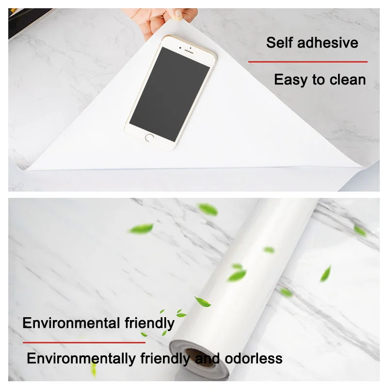 หินอ่อน Self-กาววอลล์เปเปอร์กันน้ําห้องครัวทนต่ออุณหภูมิสูงน้ํามันตู้ Refurbished เคาน์เตอร์สติกเกอร์