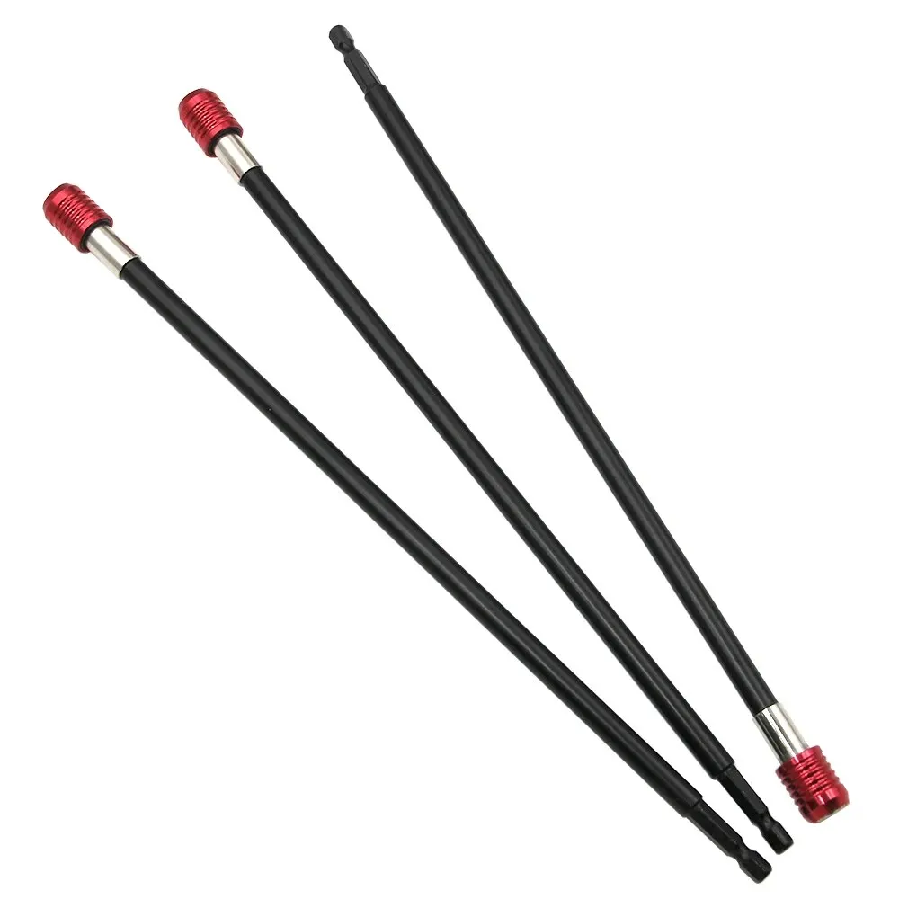 1pc Hexagonal Handle Red Extended Quick Release Auto-bloqueio Extensão Rod Extensão Rod 300mm Chave De Fenda Extensão Rod Tool