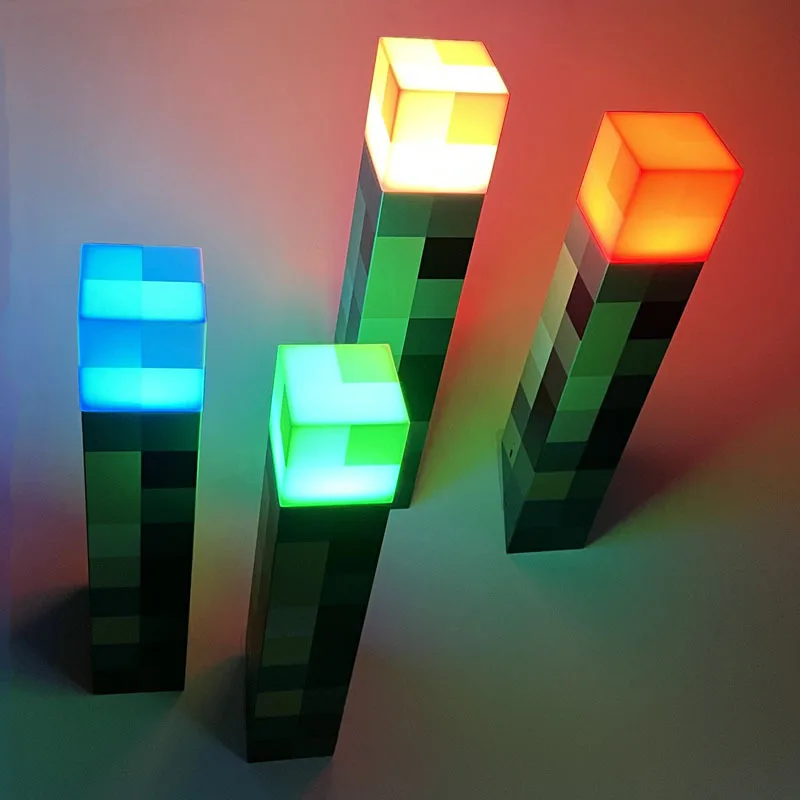 Torcia a LED Torcia Lampada da 11 pollici con ricarica USB Luce notturna decorativa per camera da letto con fibbia Regalo per bambini