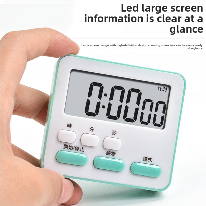 Kookwekker Alarm Countdown Studietijd Manager Visuele timer Herinnering Klok Stopwatch Tracker Keeper-apparaat