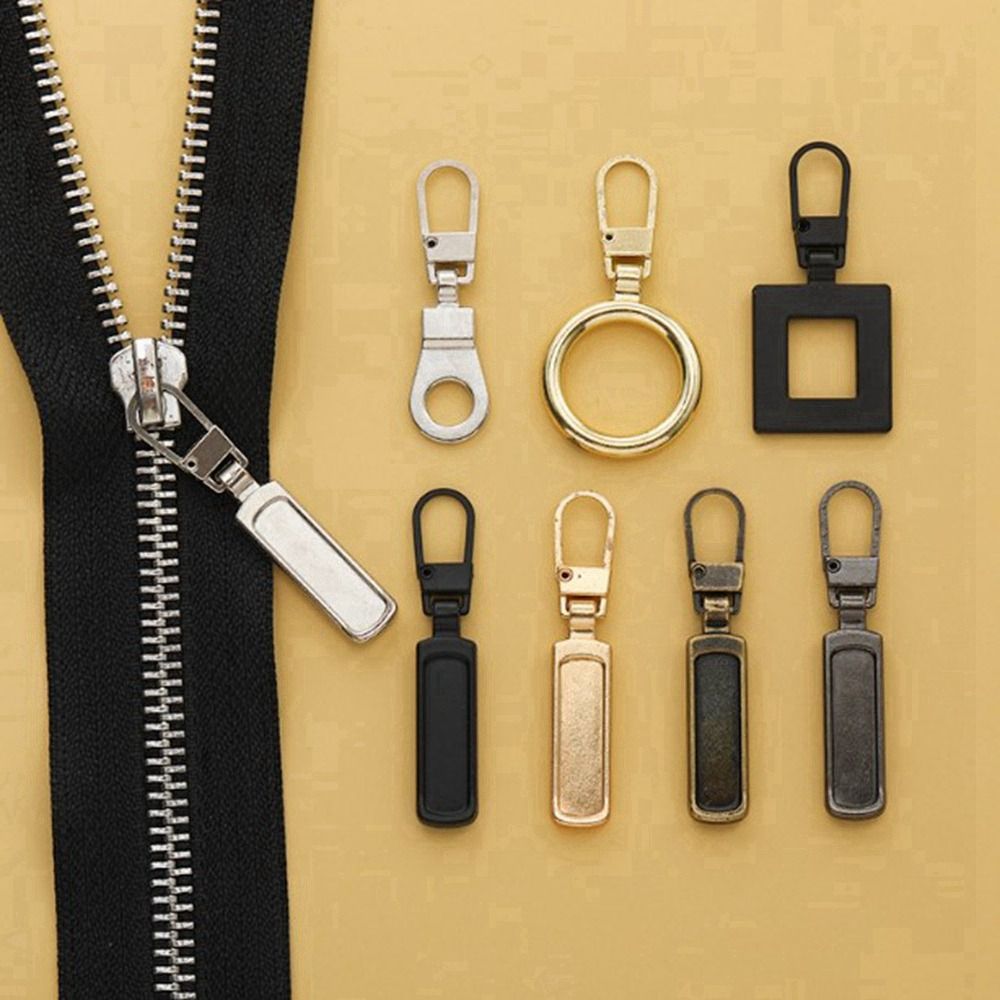 5pcs Metal Detachable Zipper Buckle Head Zipper Repair Kits Zipper Pull for Jacket Coat Zipper Slider DIY Sewing Craft Kits