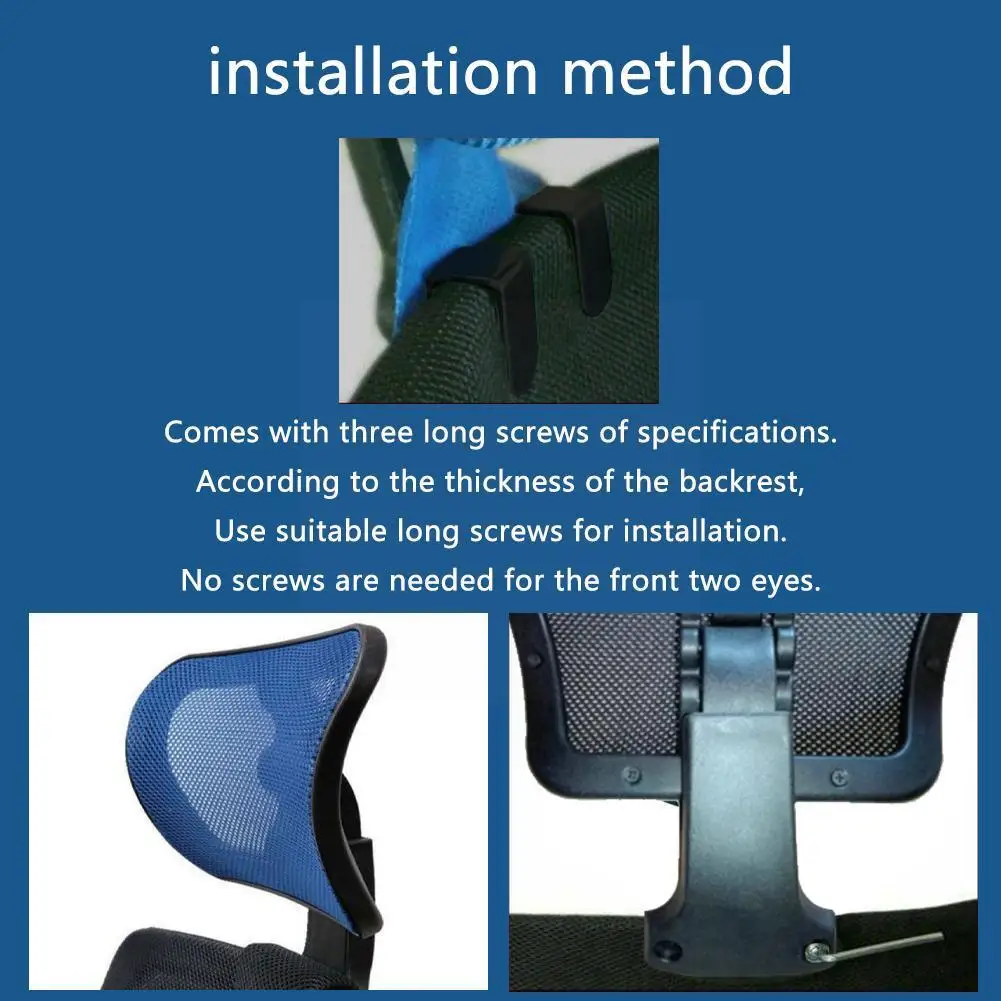 เก้าอี้คอมพิวเตอร์หมอนรองศีรษะปรับ Headrest สําหรับเก้าอี้สํานักงานคอ Headrest สําหรับเก้าอี้สํานักงานอุปกรณ์เสริม A5l3