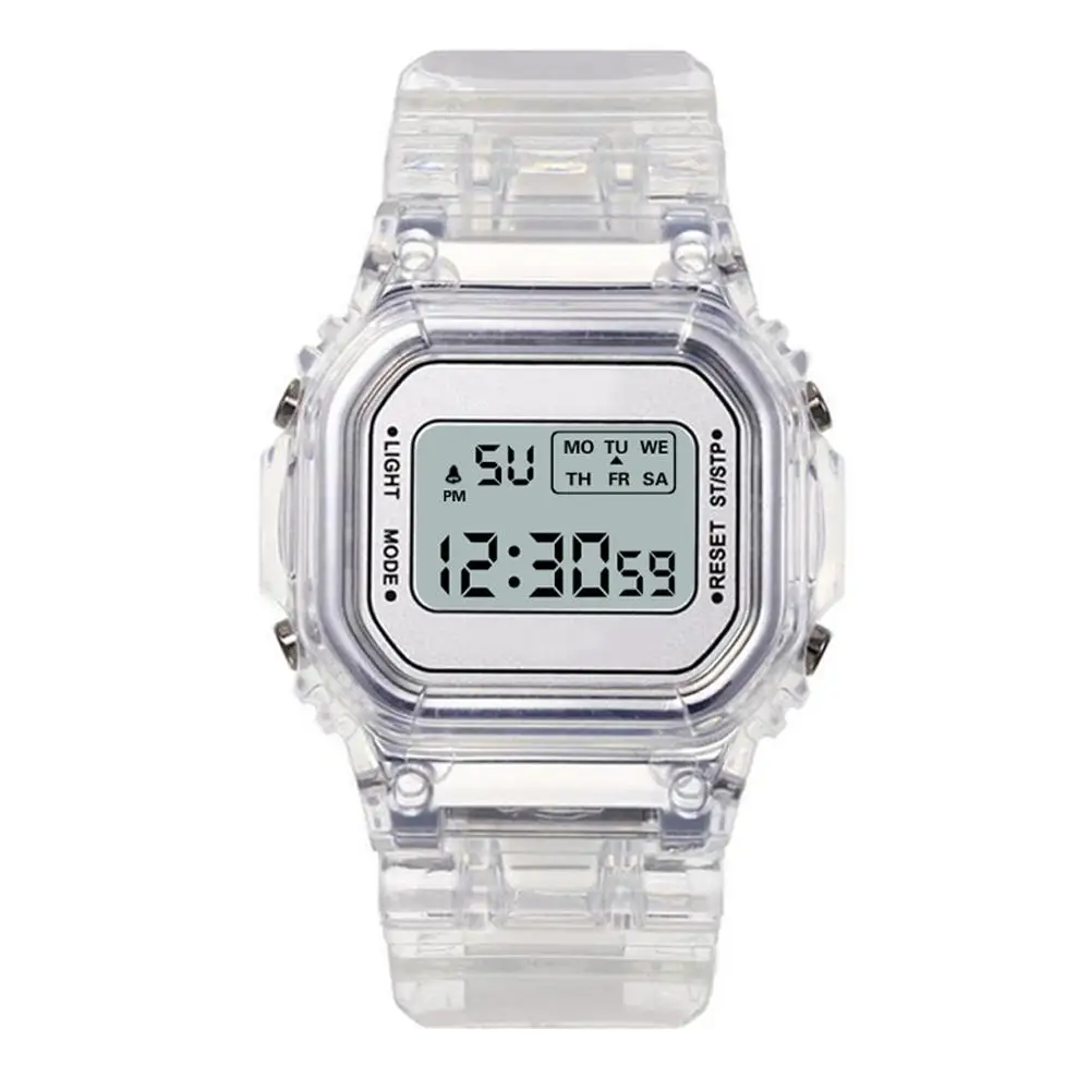 Relojes de lujo de silicona de oro rosa para Mujer, Reloj Digital LED a la moda, Reloj electrónico informal para Mujer, Reloj para Mujer 2025
