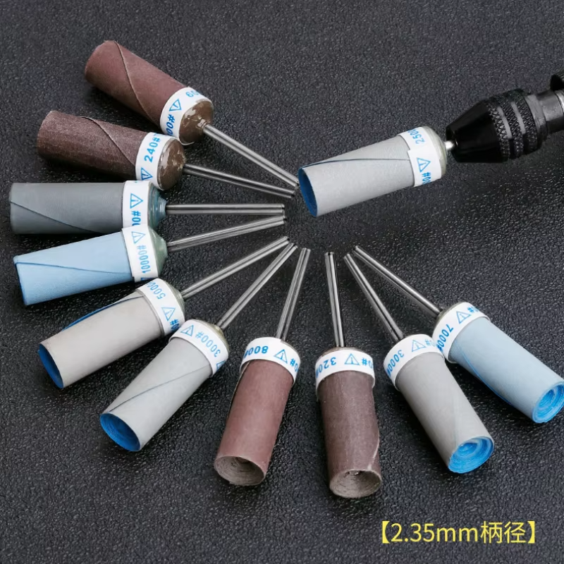 1 peça 120-7000 cabeça de moagem de haste de lixa cilíndrica, 2.35 alças usadas para polimento e ferramentas de moagem na produção de joias
