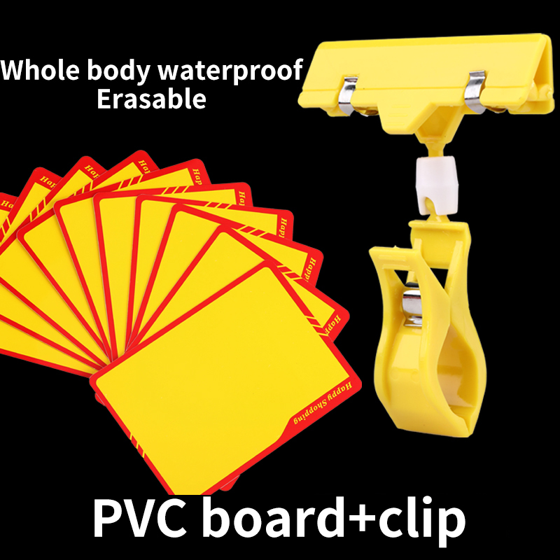 10 Pcs ผลไม้ราคาชั้นวางซูเปอร์มาร์เก็ตกันน้ำ Erasable ป้ายผักสดน้ำผลิตภัณฑ์แบรนด์ส่งเสริมการขาย