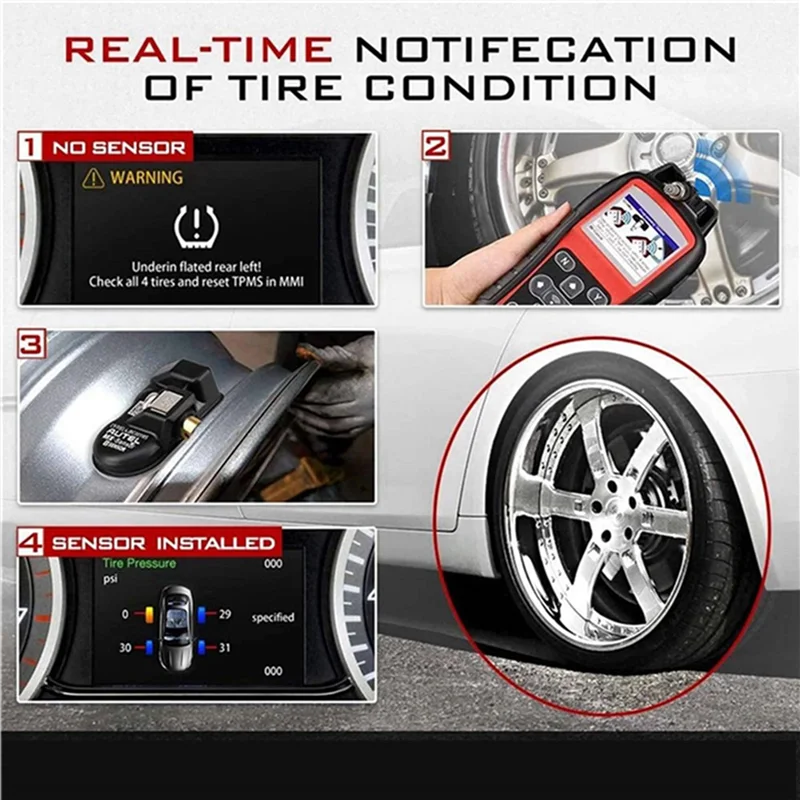 20 шт. программируемый датчик давления в шинах TPMS для Autel TS408 TS508 ITS600 433 МГц 315 МГц 2 в 1 система сенсорного монитора MX