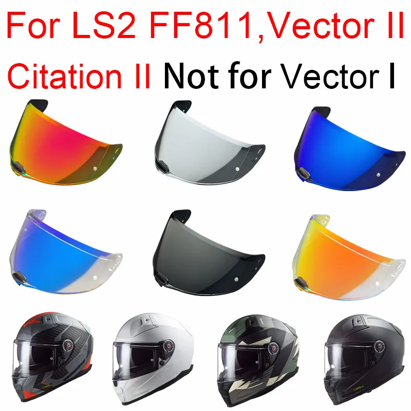 FF811 Замена козырька для шлема для LS2 Vector II Citation II Lightweight Durable Aerodinámicas Casco Windschlüpfrig