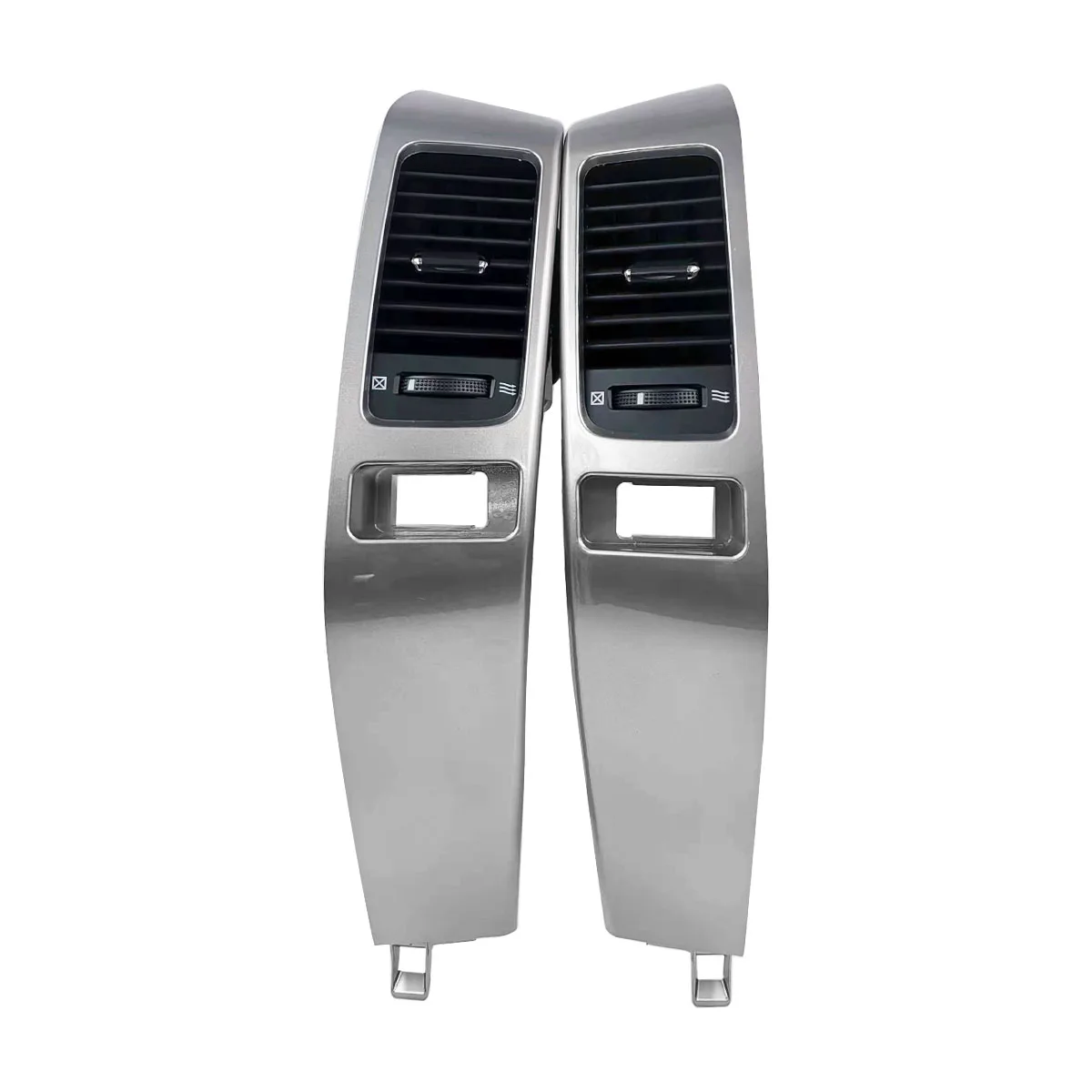 Rejilla de ventilación de aire A/C, marco decorativo plateado para Toyota Land Cruiser Prado LC120 2003-2009