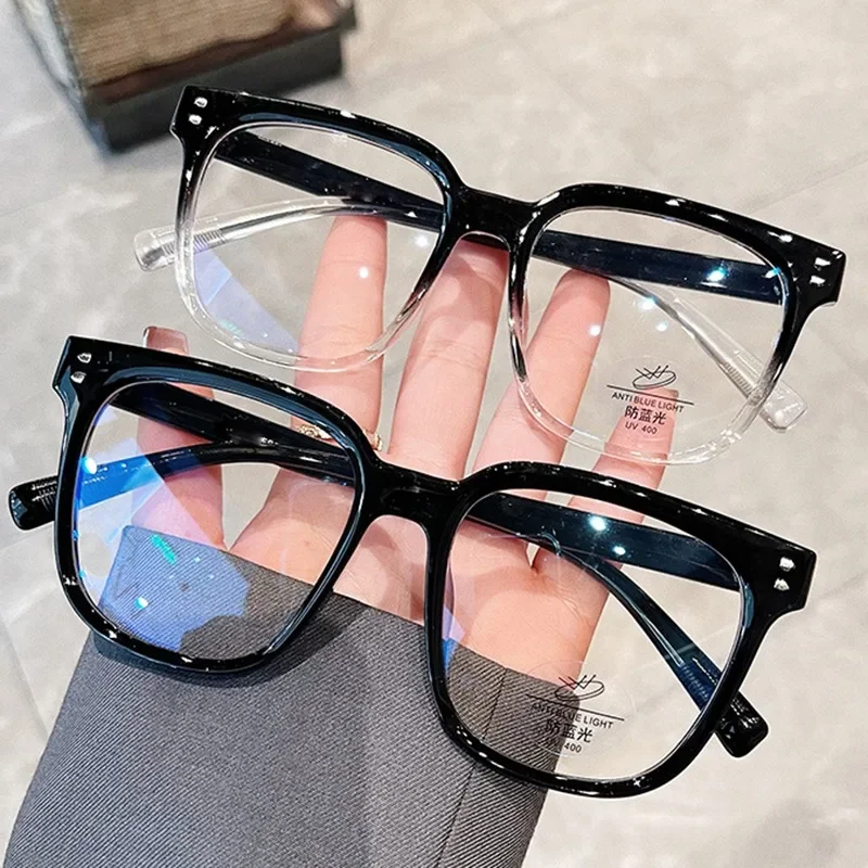 Fashion Anti Blue Light Glasses Men Computer Women Eyeglass Fashion Optical Plain Frame Spectacles Transparent Blocking Glasses
