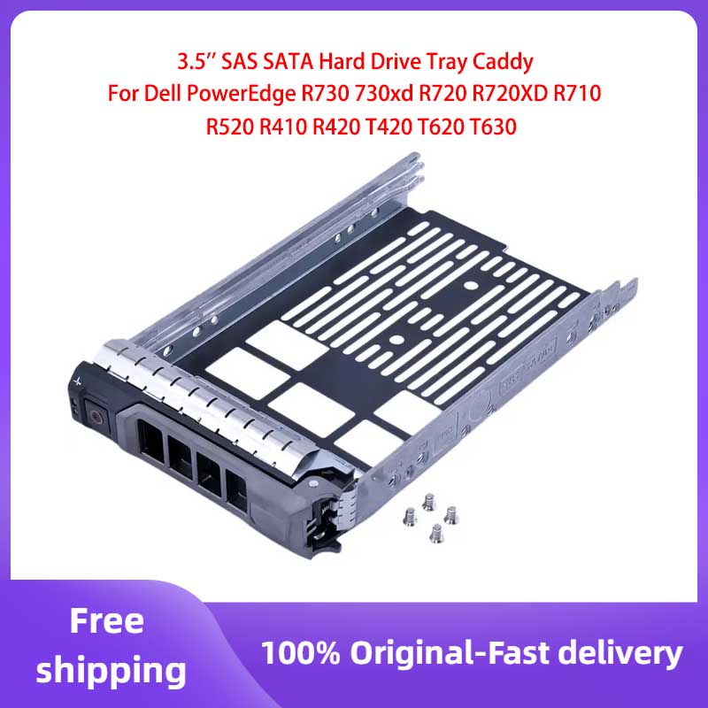 Bandeja de disco duro SAS SATA de 3,5 pulgadas Caddy para Dell PowerEdge R730 730xd R720 R720XD R710 R520 R410 R420 T420 T620 T630 058CWC 0KG1CH