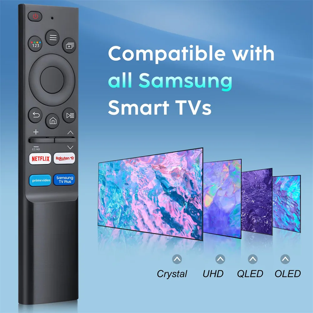 Remote Control for Samsung TV Replacement Universal Remote Compatible Frame Serif Crystal UHD Neo QLED OLED 4K 8K Smart TVs