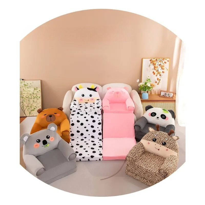 New children's folding sofa kindergarten boys and girls seat stool baby lazy sleeping sofa dismantling and washing logo