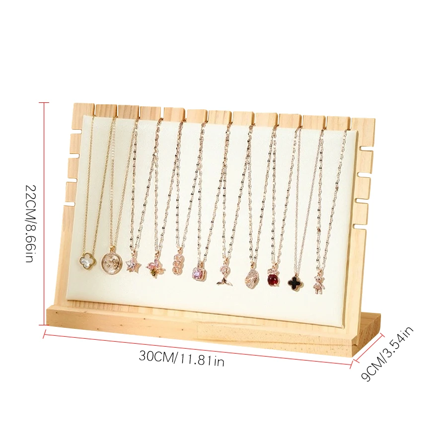 Creatieve massief houten ketting frame mode-sieraden display frame hanger ondersteuning sieraden display rekwisieten