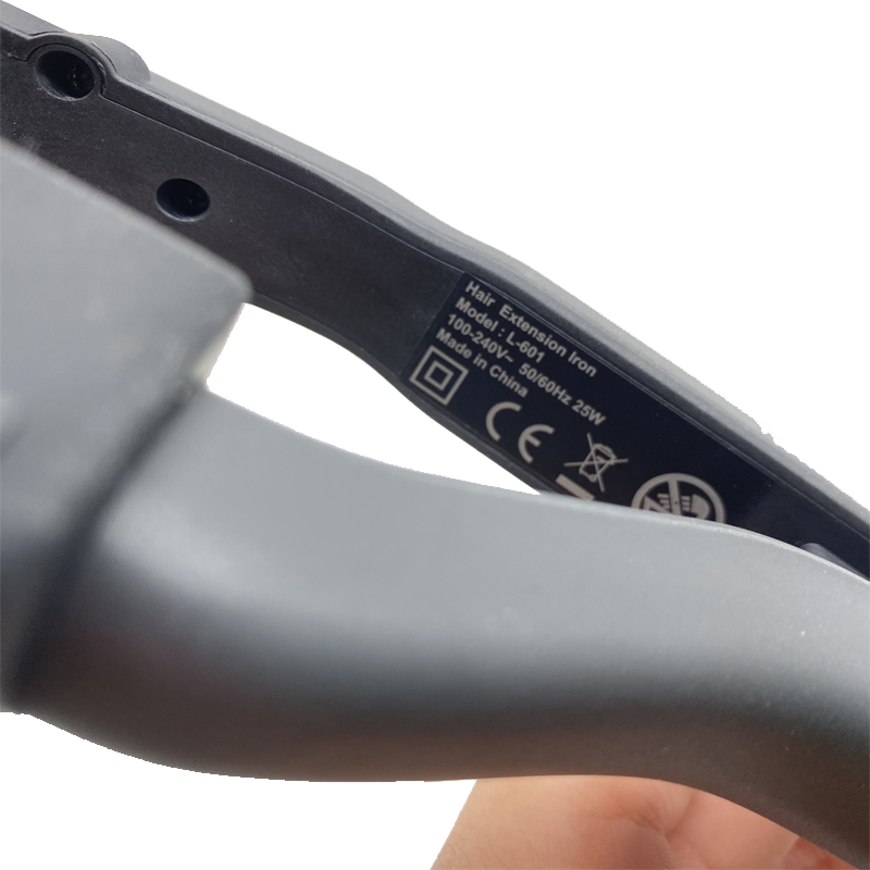 Neue ankunft L601 Qualität Schwarz Wärme Haar Stecker Temperatur Steuerbare Wärme Eisen Haar Verlängerung Tools Kit