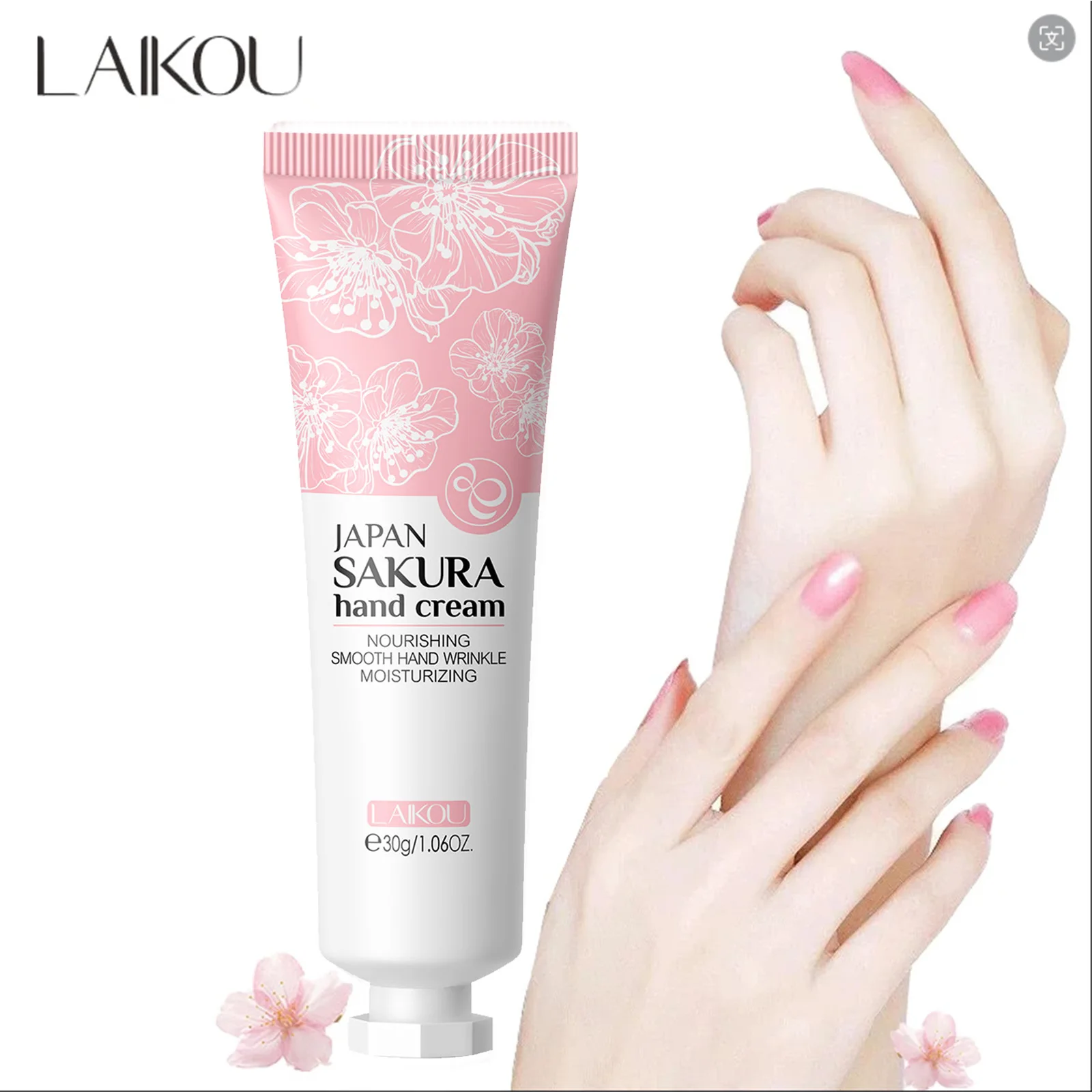 LAIKOU Nhật Bản Sakura Tay Kem Dưỡng Ẩm Chống Chapping Sửa Chữa Làm Mềm Da Làm Trắng Da Tay Mùa Đông Chống Nứt Da chăm Sóc