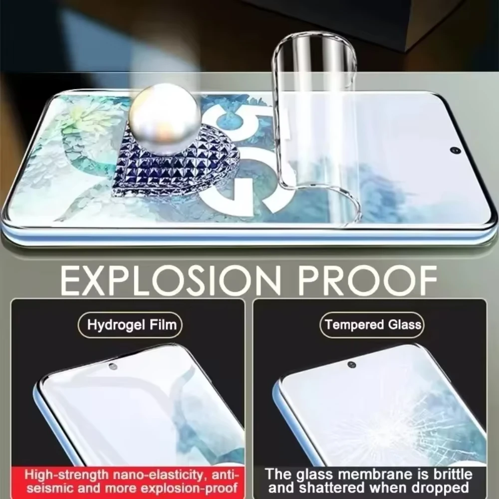 NNBILI 5 pezzi pellicola idrogel per Samsung Galaxy S21 S22 S20 S23 S24 Ultra S10 S9 S8 Plus FE Nota 20 10 9 Plus protezione schermo