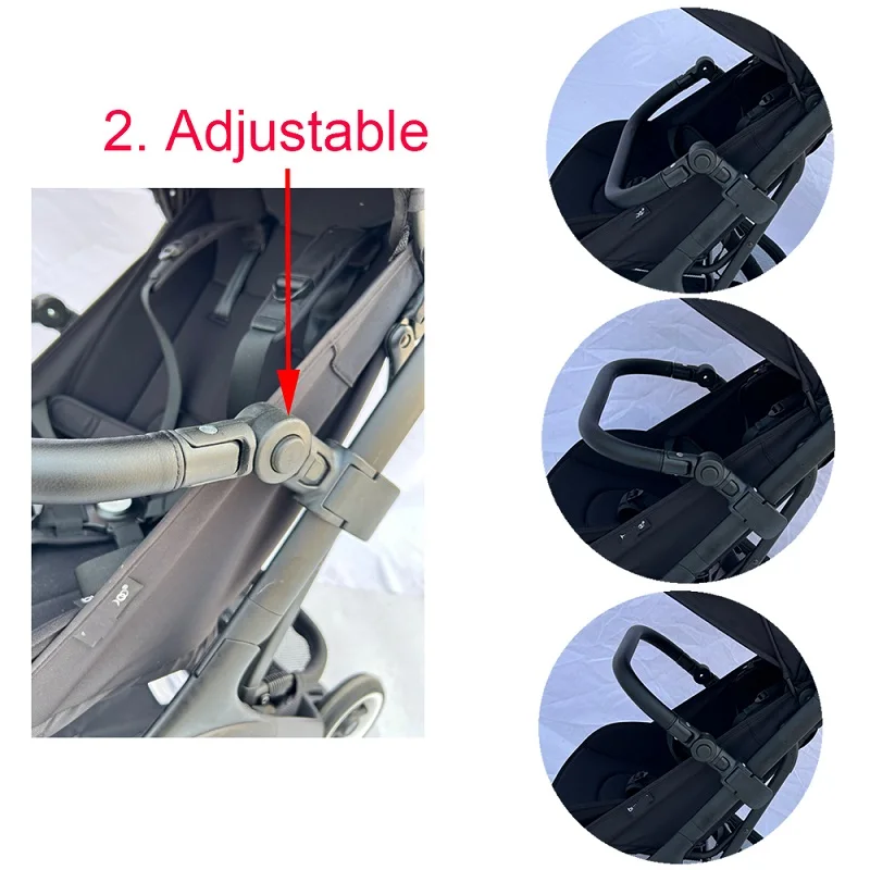 Accesorios para cochecito de bebé, barra de parachoques, mango de reposabrazos, barra transversal Compatible con cochecito Bugaboo Butterfly