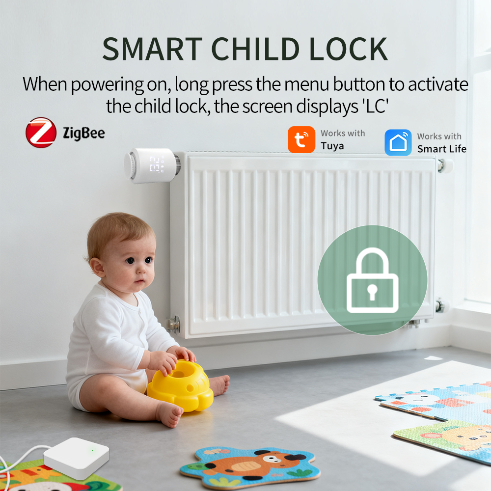 Tuya Smart ZigBee 3,0 TRV Heizkörper Stellventil Thermostatventil Temperatur Controller Unterstützung Alexa Google Hause