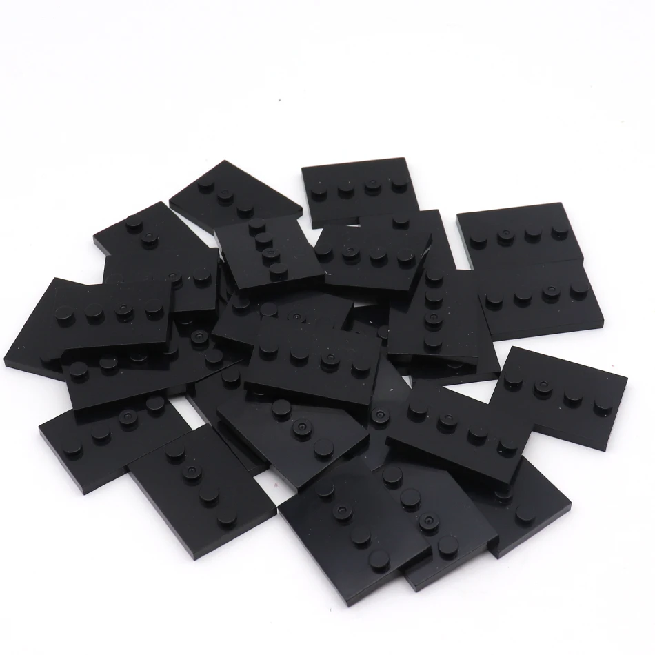50PCS City ตัวเลขขาตั้ง 3X4 จุดฐานแผ่น 4 ปุ่มผู้ถือจอแสดงผล DIY MOC Building Blocks อุปกรณ์เสริมอิฐชิ้นส่วน 88646