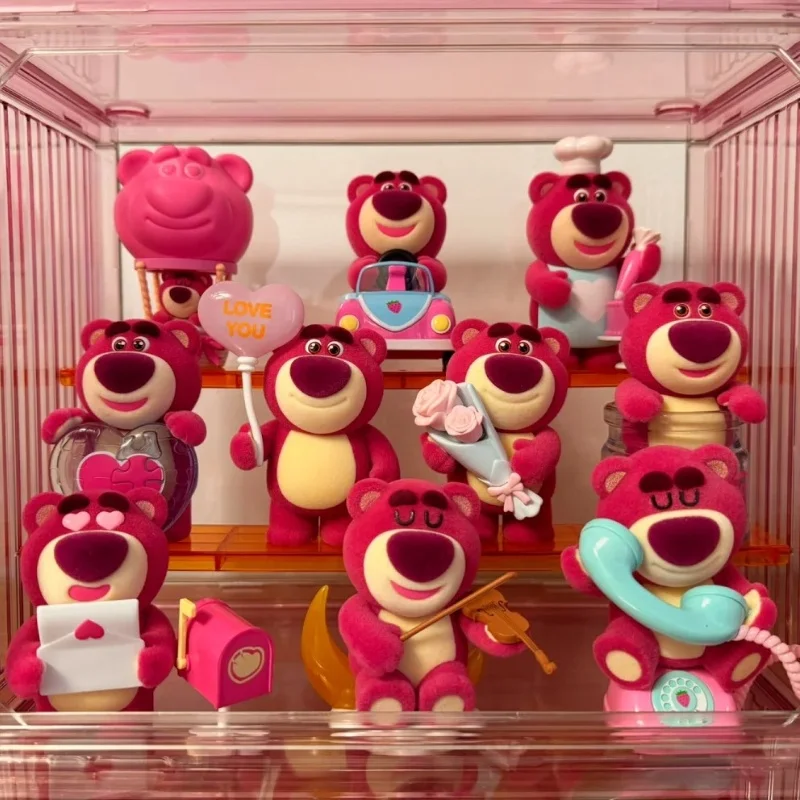 New Original Disney Pixar Strawberry Bear Wonderful Date Series Blind Box Trendy Handmade Desktop Ornament Gifts