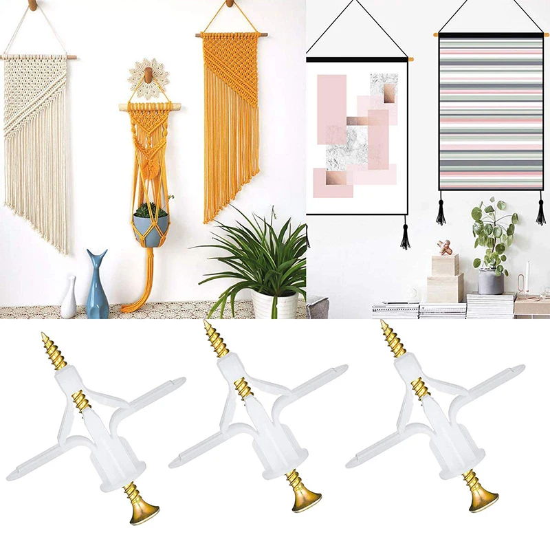 Tuyau d'expansion de Type avion, bouchon d'extension de panneau de plâtre, mur creux en forme de papillon, opération d'ongles Simple