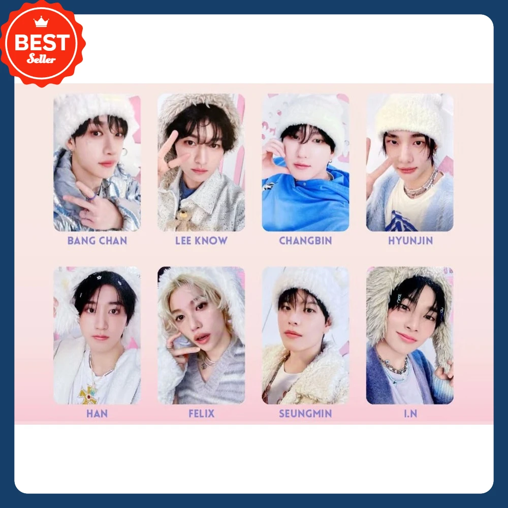 Kpop ídolo coreano Felix Hyunjin 5TH FANMEETING tarjetas fotográficas Seungmin Han Changbin Lee Know I N Bangchan tarjeta fotográfica Lomo tarjeta de regalo