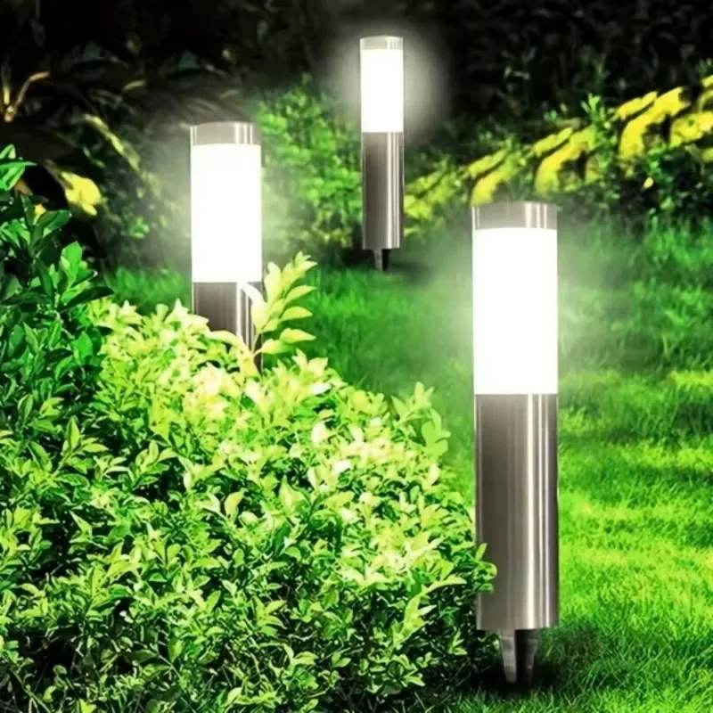 1/2/4/6 Uds. Lámpara de pie Solar impermeable Sensor de movimiento patio trasero lámpara de césped para jardín al aire libre paisaje camino