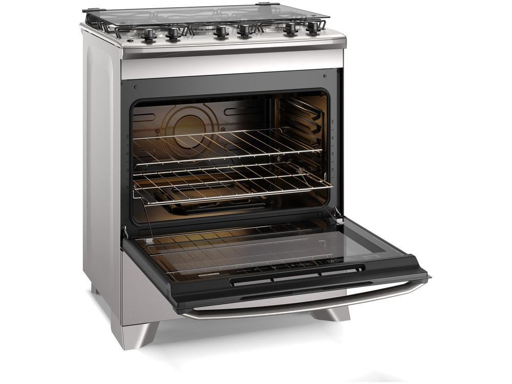 Fogão 5 Bocas Electrolux Cinza Acendimento Automático Efficient com PerfectCook FE5IC
