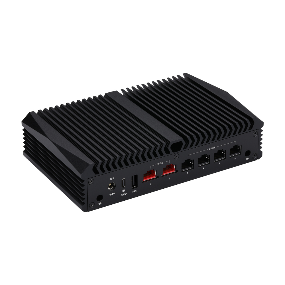 Q10900H6 2 x Marvell AQC113 10 Gigabit LAN,4 x 226-V 2.5 Gigabit LAN Qotom 10Gbase-T Mini PC
