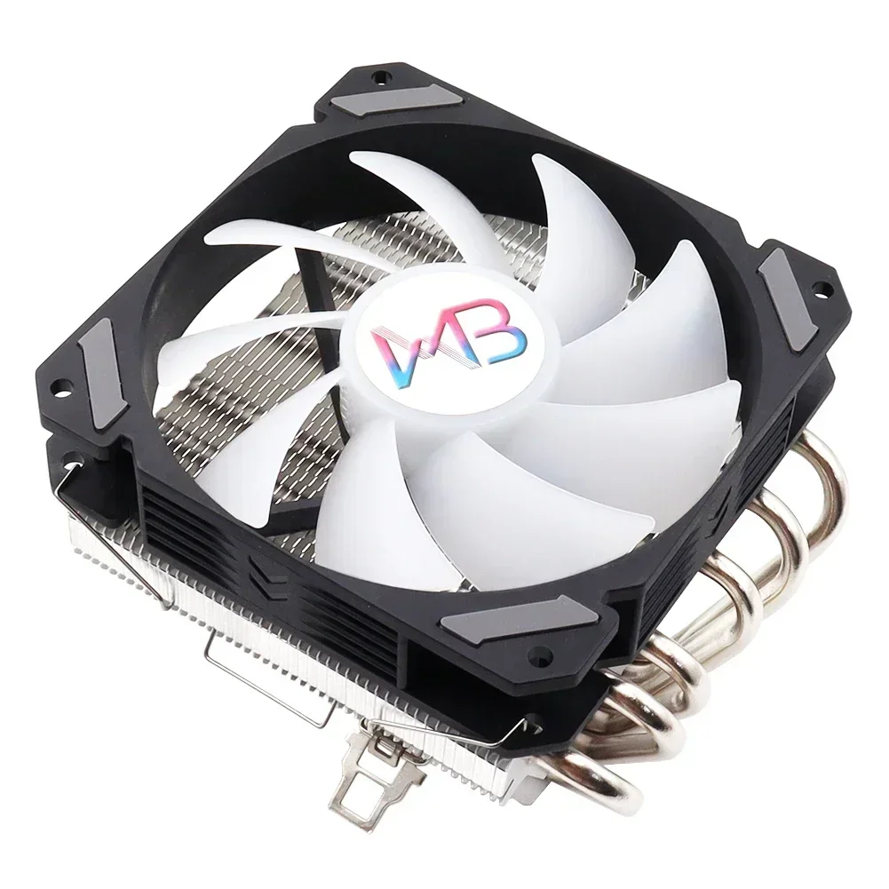 6 caloducs ventilateur de refroidissement CPU radiateur à profil bas Ultra mince 4Pin PWM LGA 115X 1200 1700 2011 V3 X79 X99 AM3 AM4 120mm refroidissement CPU