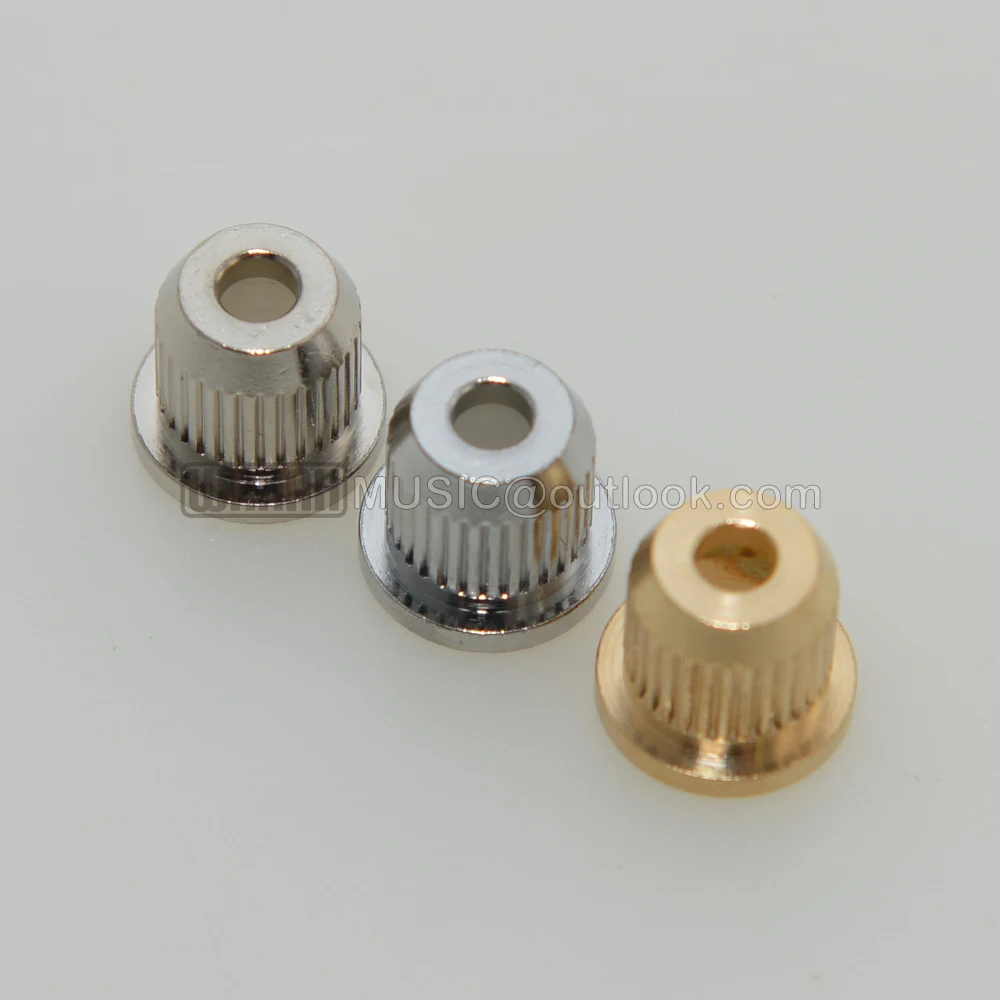 6pcs/set Brass Through Body String Ferrules String Bushings For Electric Guitar TLcaster Guitar
