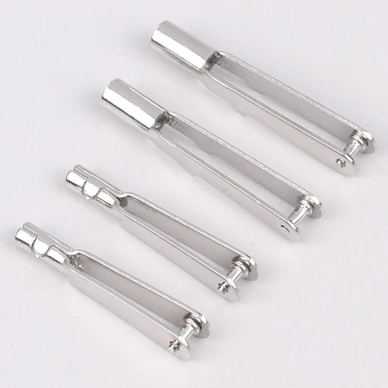 10 Uds M2/M3 Metal hierro horquilla mandril varilla de tracción conector abrazadera bocina aleación tornillo accesorios Kit para RC avión modelo de coche