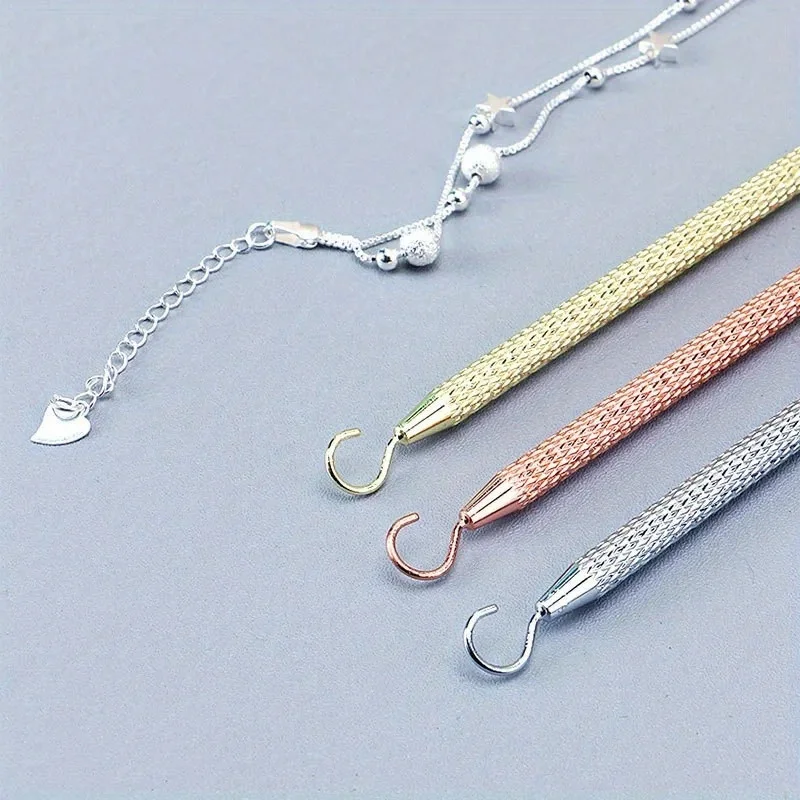 1 peça ferramentas de pulseira assistente de joias, equipamento de fixação e gancho de assistente de pulseira, acessórios de uso de pulseira