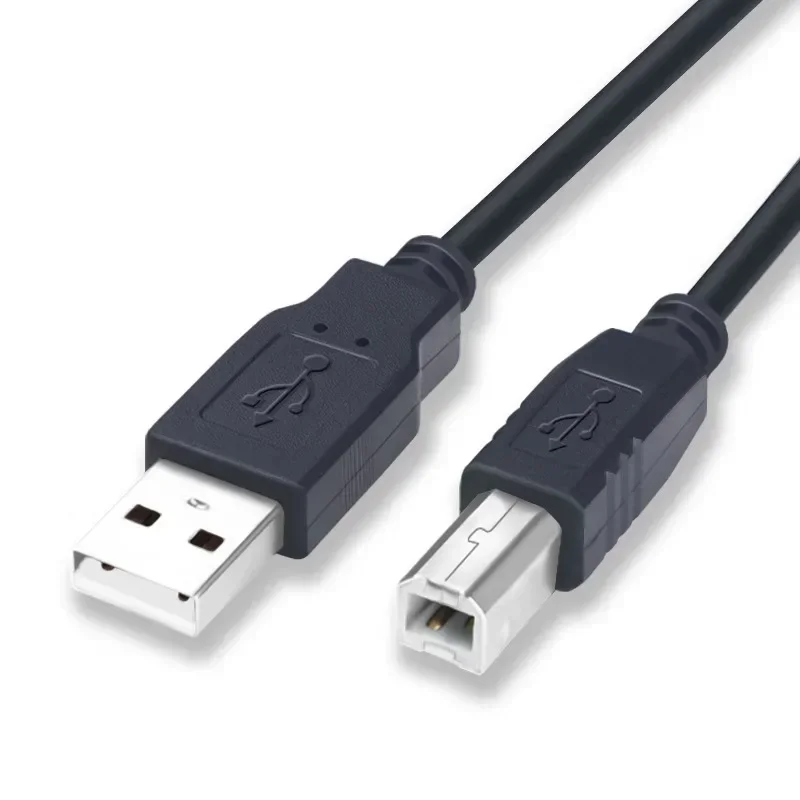 Cabo USB macho de alta velocidade 2.0 A para B para Canon Brother Samsung HP Epson Cabo de impressora 1m 1,5m