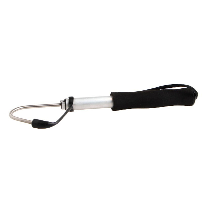 Teleskopische einziehbare Fisch Gaff Edelstahl Eis Meer Angeln Speer Haken Tackle Neu