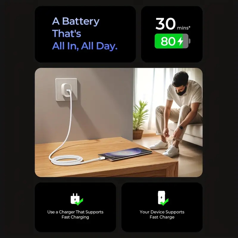 Original PD 60 W USB C Schnellladekabel für Apple iPhone 15 Pro Max 15 Pro 15 Puls USB-C Weben Lade Datenleitung Zubehör