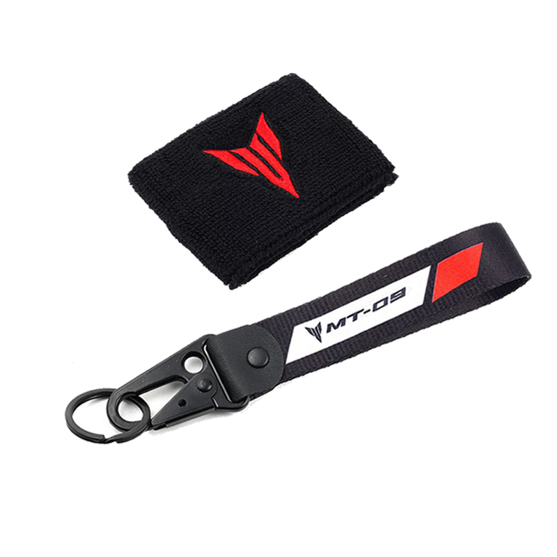 For YAMAHA MT07 MT09 Tracer MT 07 MT-09 /SP TRACER 9 GT Motorcycle Accessories Brake Fluid Reservoir Cover Sock Keyring Keychain
