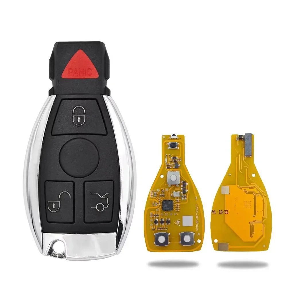 Xhorse VVDI BE Key Pro 3/4 кнопочный дистанционный ключ от автомобиля для Mercedes Benz V3.2 PCB чип удаленного ключа улучшенная версия Smart 315 МГц/433 МГц