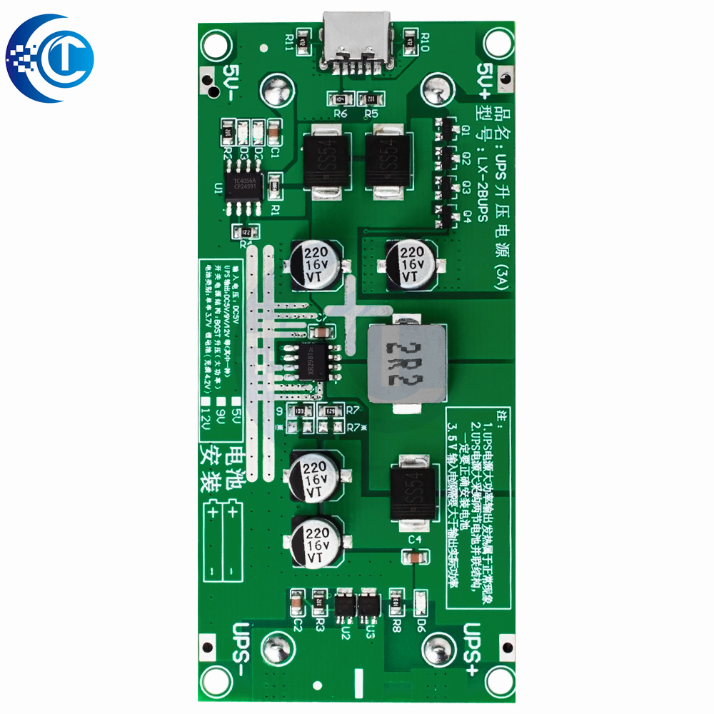Tipo-C 15W 3A 18650 Módulo Carregador de Bateria de Lítio DC-DC Step Up Booster Carga Rápida UPS Fonte de Alimentação/Conversor 5V 9V 12V