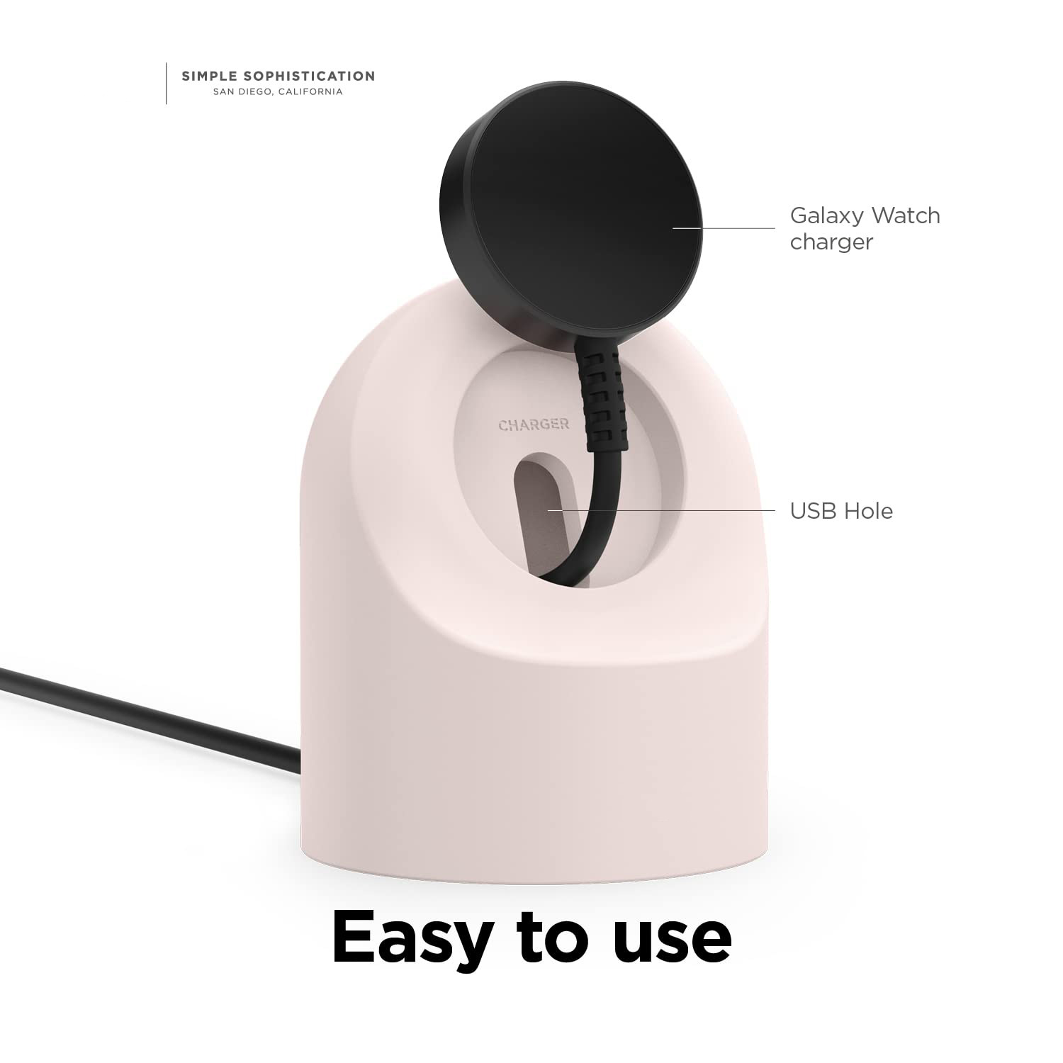 Supporto in silicone per caricabatterie compatibile con Samsung Galaxy Watch Ultra 49mm 7 4 3 6 40 44 46mm 5 Pro 45mm