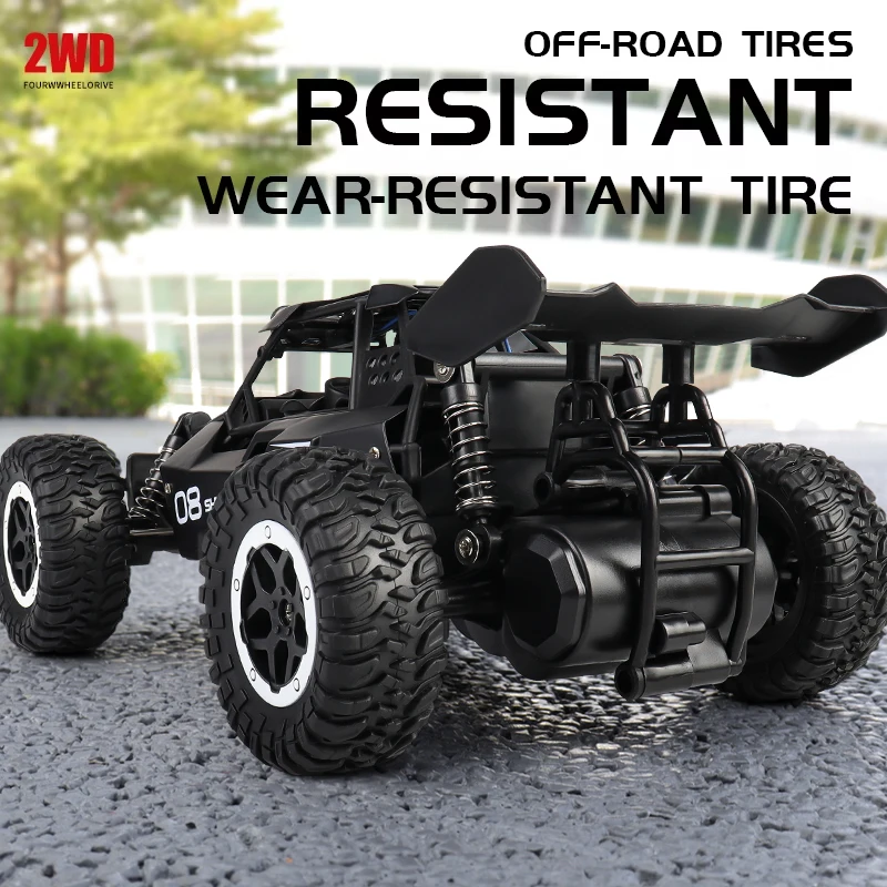 ZWN 1:16 2.4Gh Modello RC Auto Con Luci A LED 2WD Fuoristrada Telecomando Veicolo Da Arrampicata Auto All'aperto Giocattoli per Ragazzi Ragazze Regali