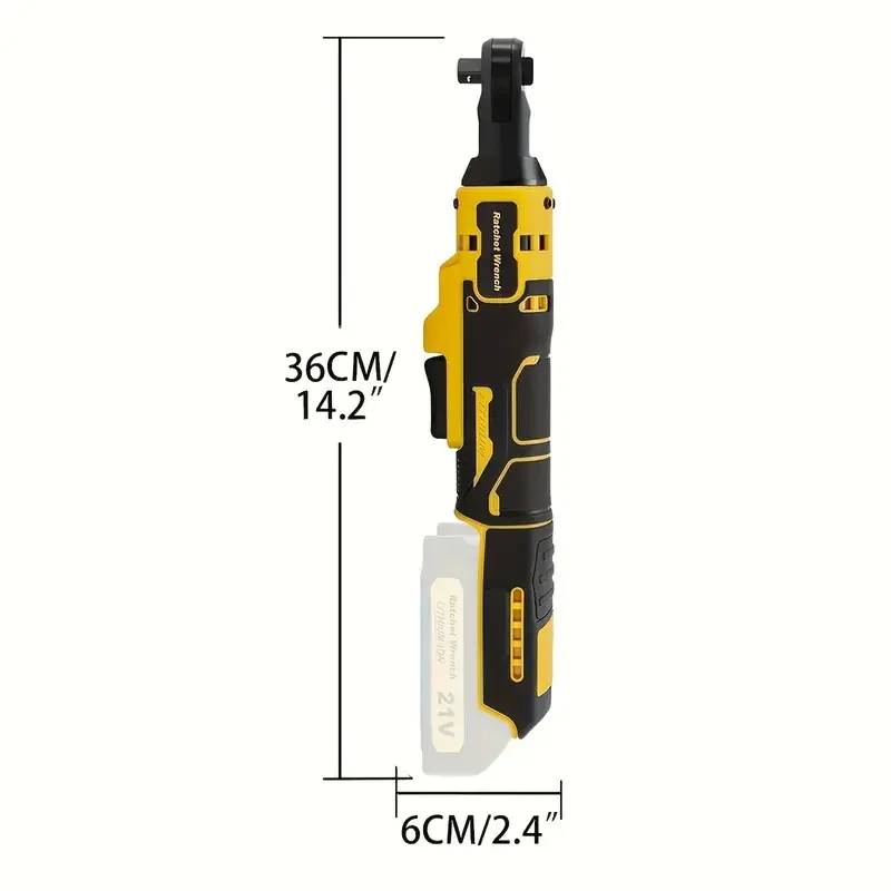 3/8" kabelloser elektrischer Ratschenschlüssel 500 N.M Akku-Schraubendreher Schlagentfernung für Dewalt 18V-21V Akku
