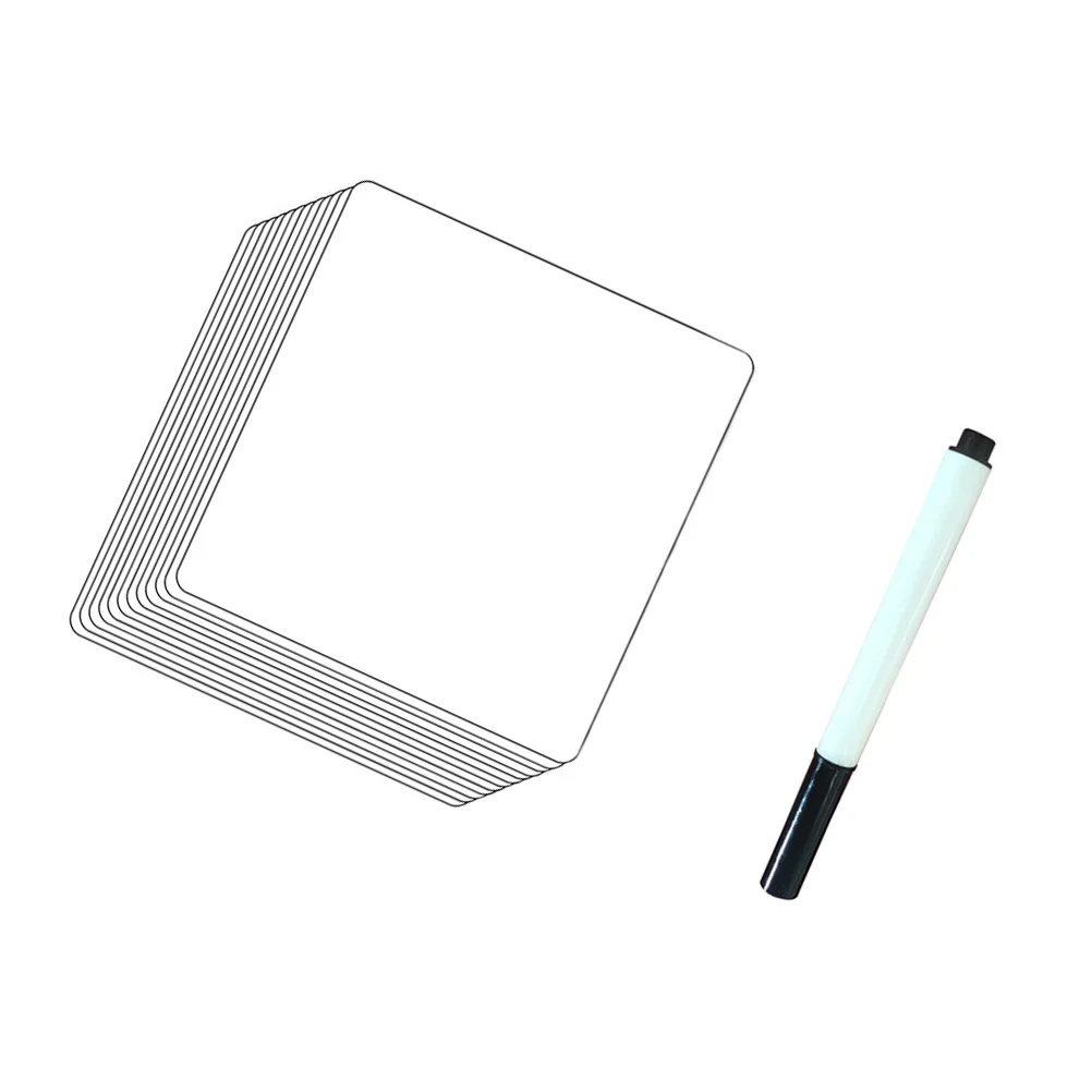  12 Pcs Graffiti Wall Stickers DIY Labels Dry Erase Notes Magnetic Pvc Whiteboard Decals Removable