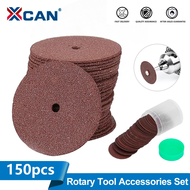 Disco de rueda de corte de resina XCAN, 150 Uds., disco de corte de Metal de 25mm para accesorios de herramientas rotativas Dremel, hoja de sierra Circular