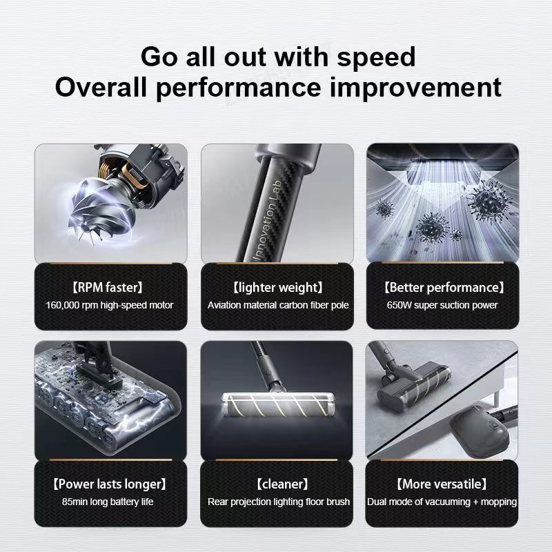 Dreame V12S V16S V11 V12 T10 T20 T30 T20pro T30NEO V16 V12pro 녹색 LED 먼지 부드러운 벨벳 바닥 브러시 헤드가 있는 롤러 브러시